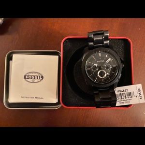 NWT Sexy Black Fossil Watch for Men